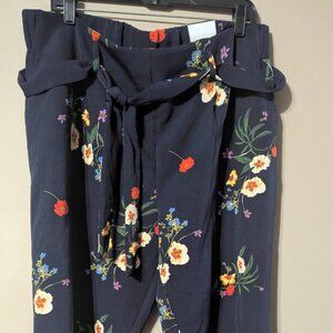 Jules & Leopold floral print crop pant XL